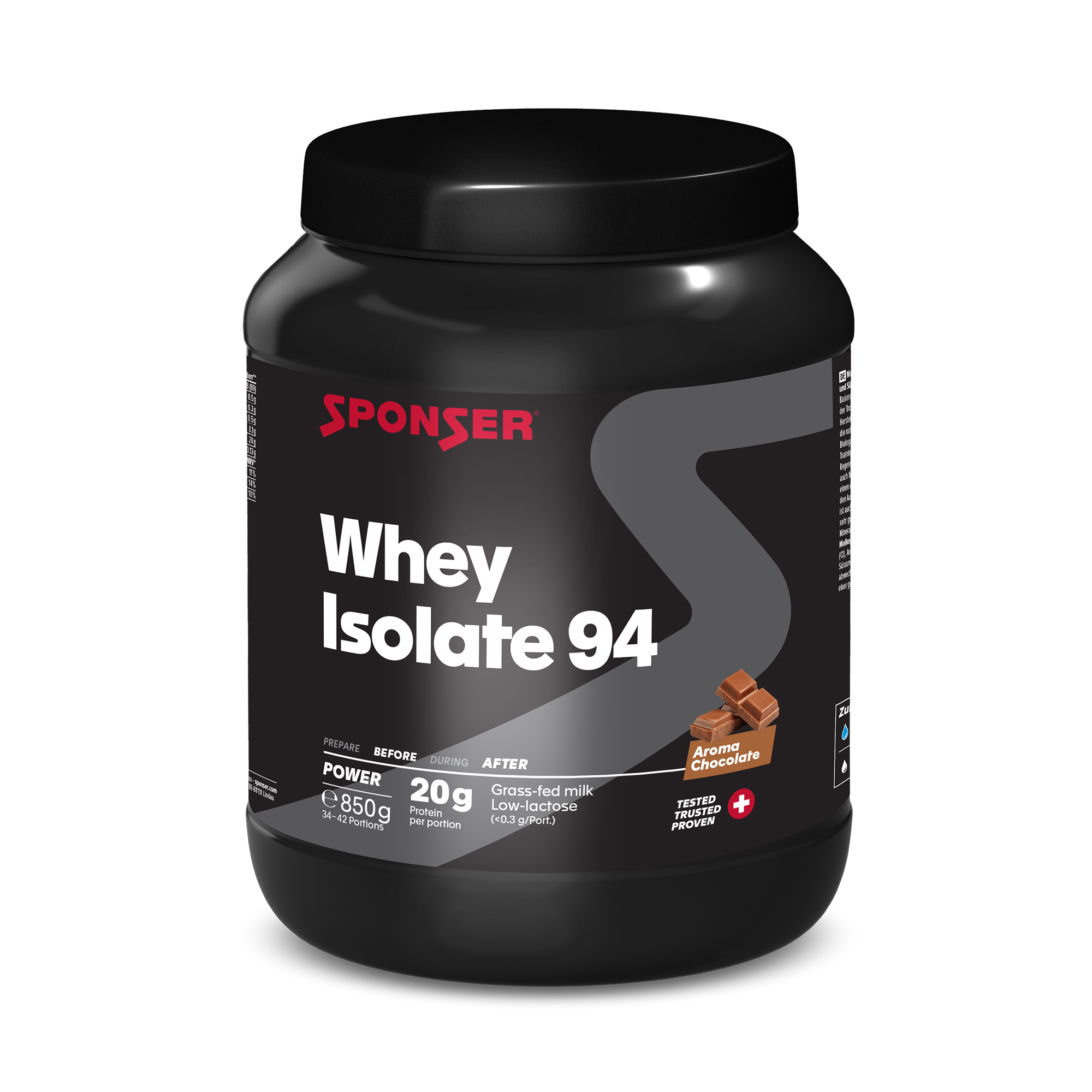 sponser-whey-isolate-94-proteinpulver-chocolate image 2