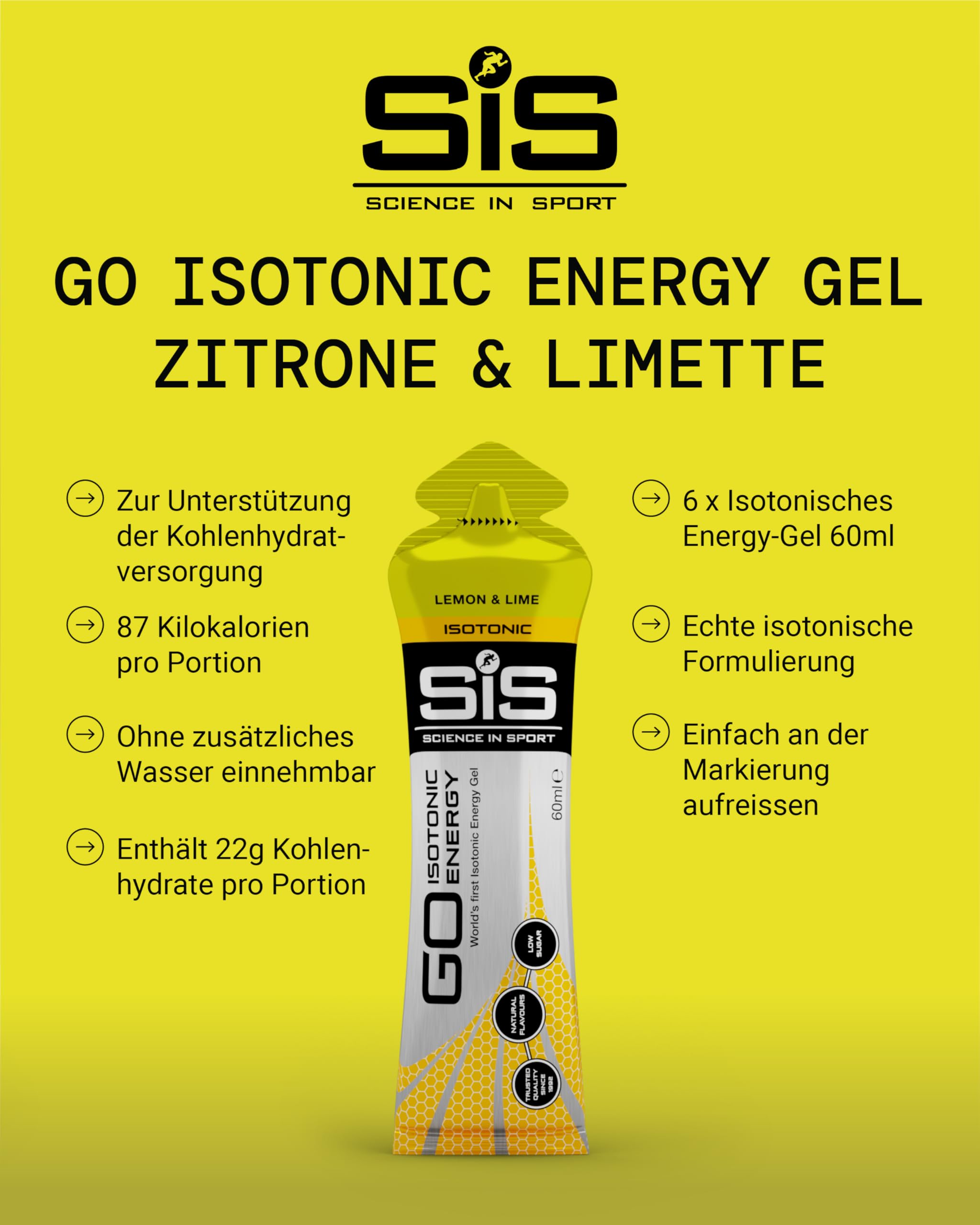 science-in-sport-go-isotonic-energy-gel-6-x-60-ml-zitrone-limette image 2