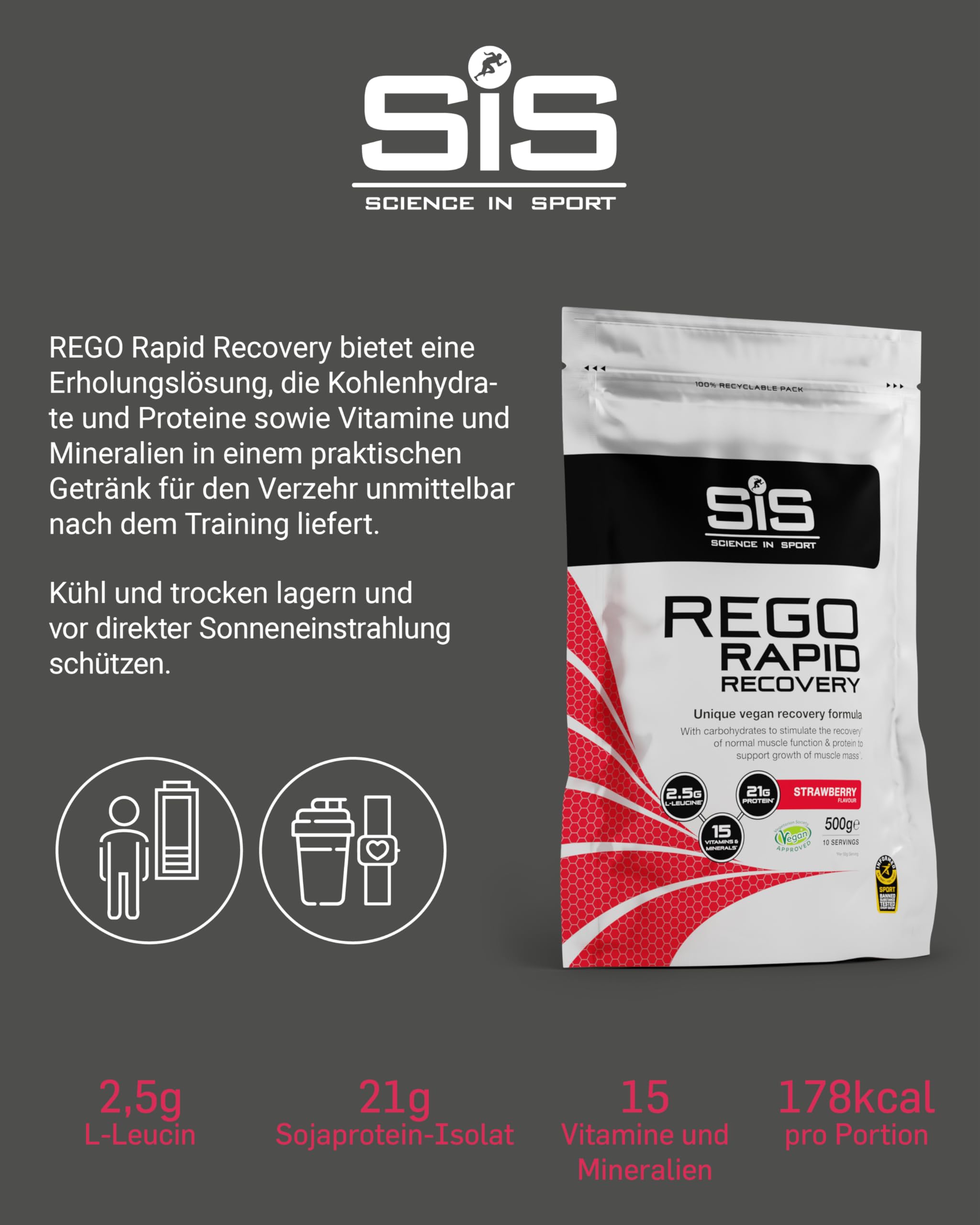 science-in-sport-rego-rapid-recovery-erdbeere-500-g-pulver image 4