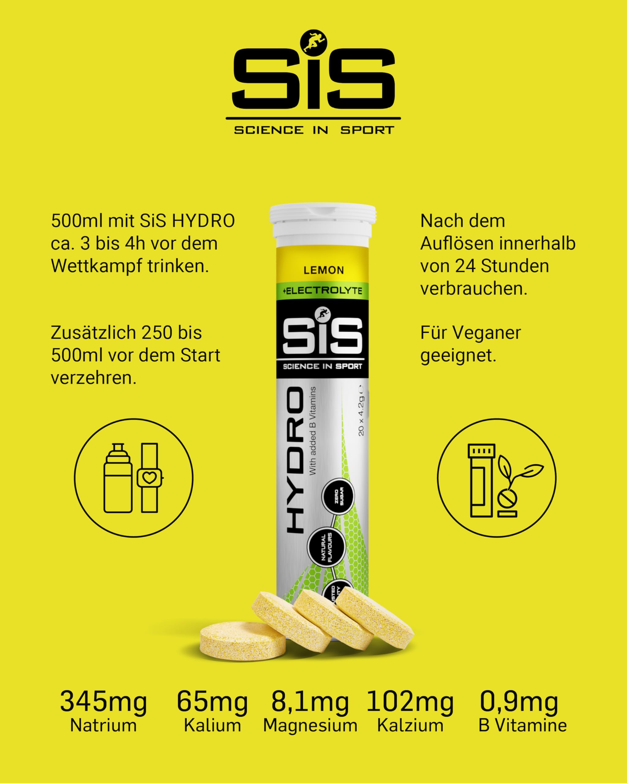 science-in-sport-go-hydro-elektrolyt-tabletten-zitrone-3-x-20-tabs image 4