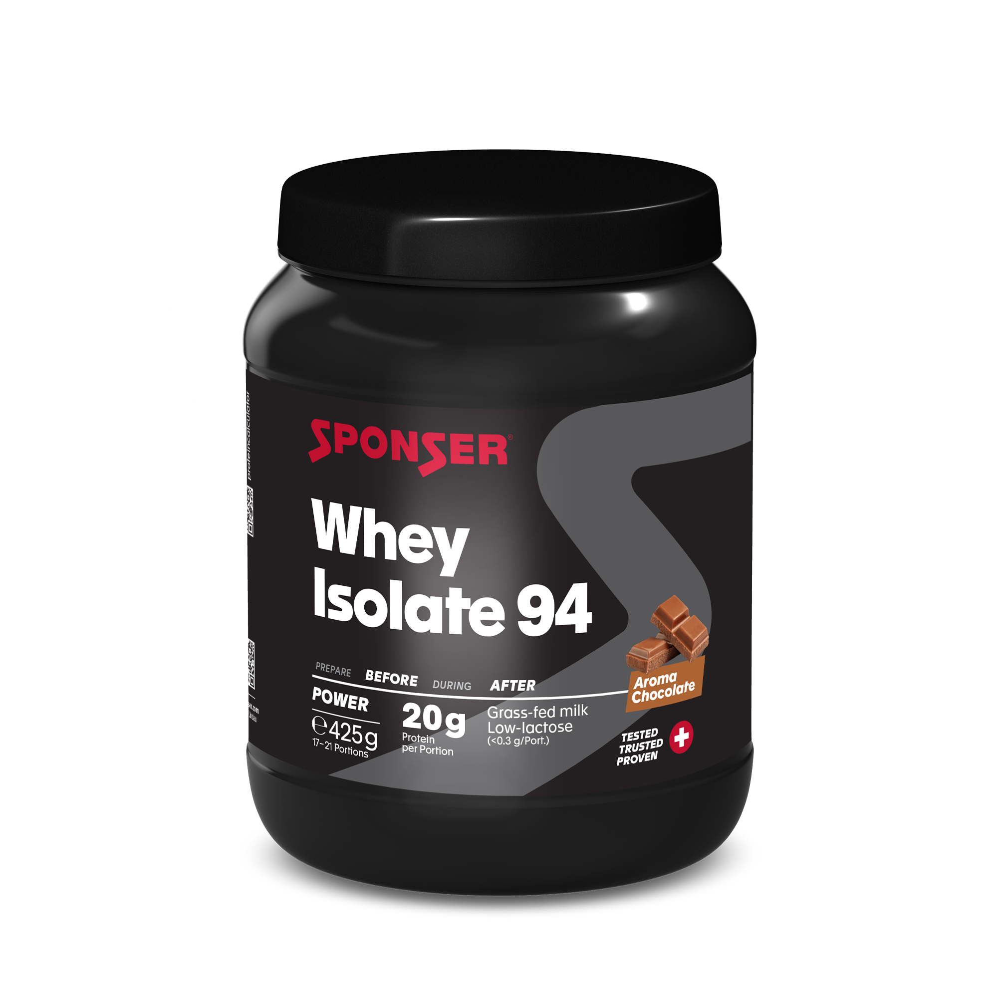 sponser-whey-isolate-94-proteinpulver-chocolate image 1