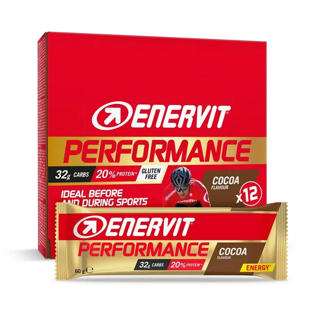 enervit-performance-bar-cocoa-energieriegel-mit-32-g-kohlenhydraten-und-20-prote image 1