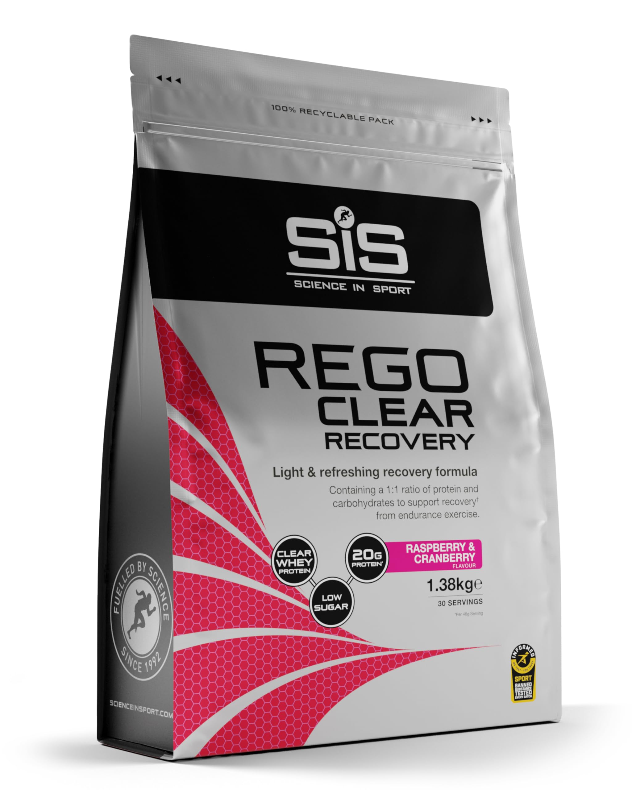 science-in-sport-rego-clear-recovery-drink-460-g-himbeere-cranberry image 8