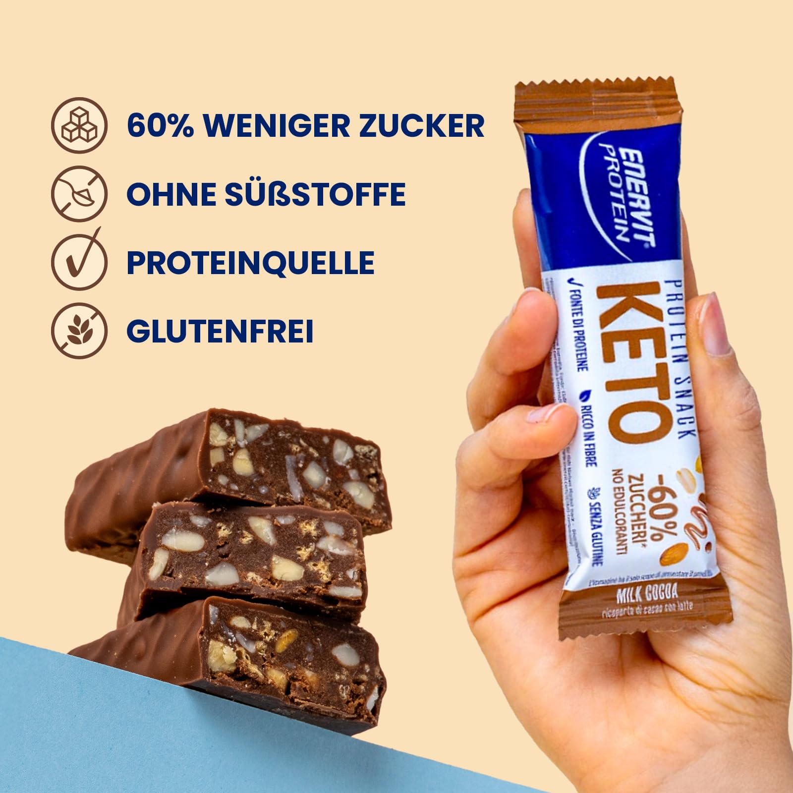 enervit-protein-snack-milk-choco-keto-riegel-8-x-35-g image 4