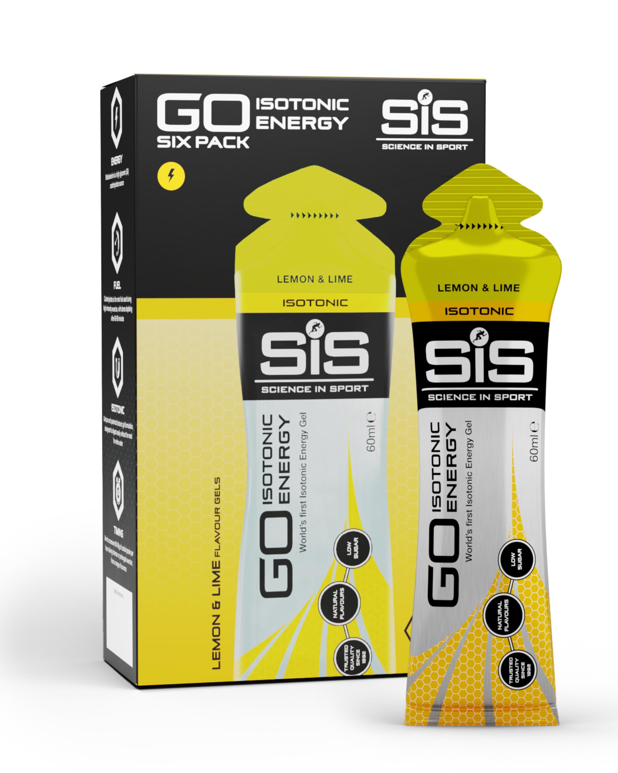 science-in-sport-go-isotonic-energy-gel-6-x-60-ml-zitrone-limette image 1