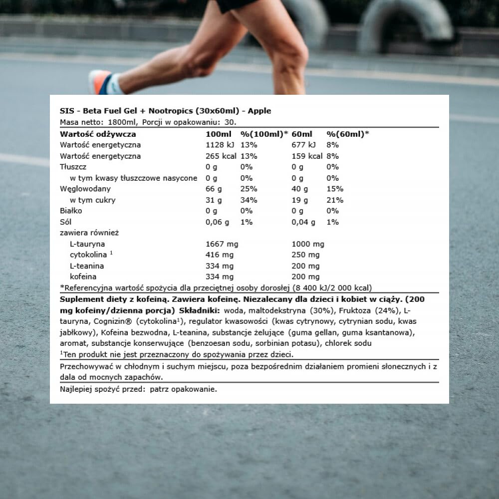 science-in-sport-beta-fuel-nootropics-gel-apfel-30-x-60ml image 3
