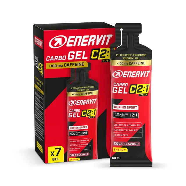 enervit-carbo-gel-c2-1pro-energie-gel-mit-koffein-cola-7-x-60-ml image 1
