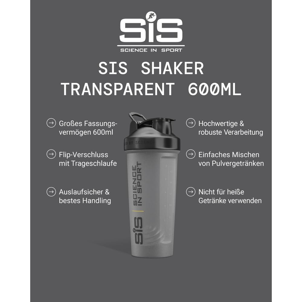 science-in-sport-sportflasche-700ml-transparenter-shaker-mit-easy-mix-system-aus image 2