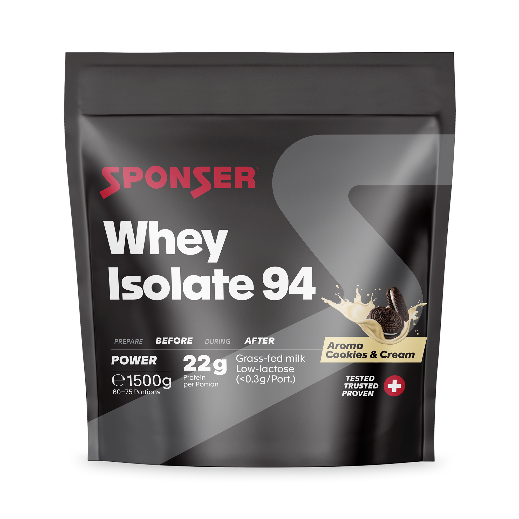sponser-whey-isolate-94-molkenprotein-isolat-cookies-cream image 2