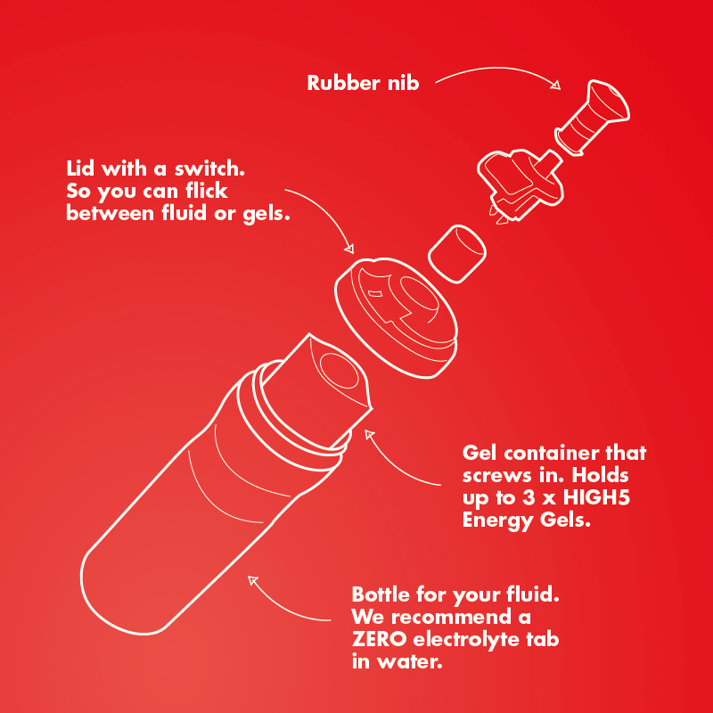 high5-dual-fuel-sports-bottle-750-ml-trinkflasche-mit-gel-fach-und-switch-ventil image 4