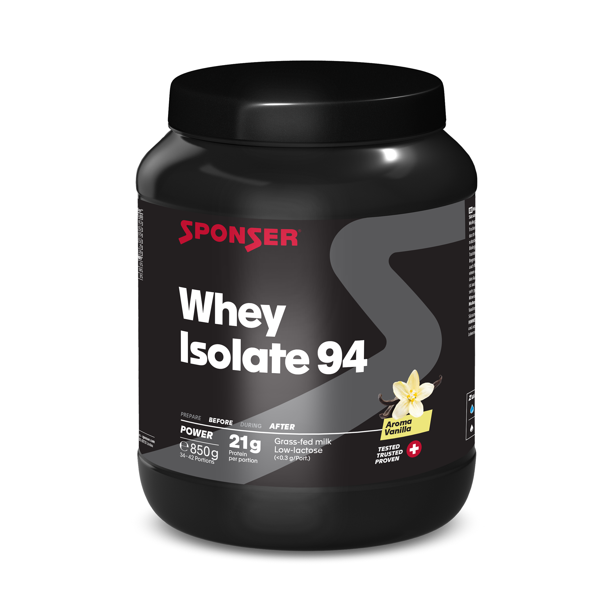 sponser-whey-isolate-94-molkenprotein-vanilla image 2