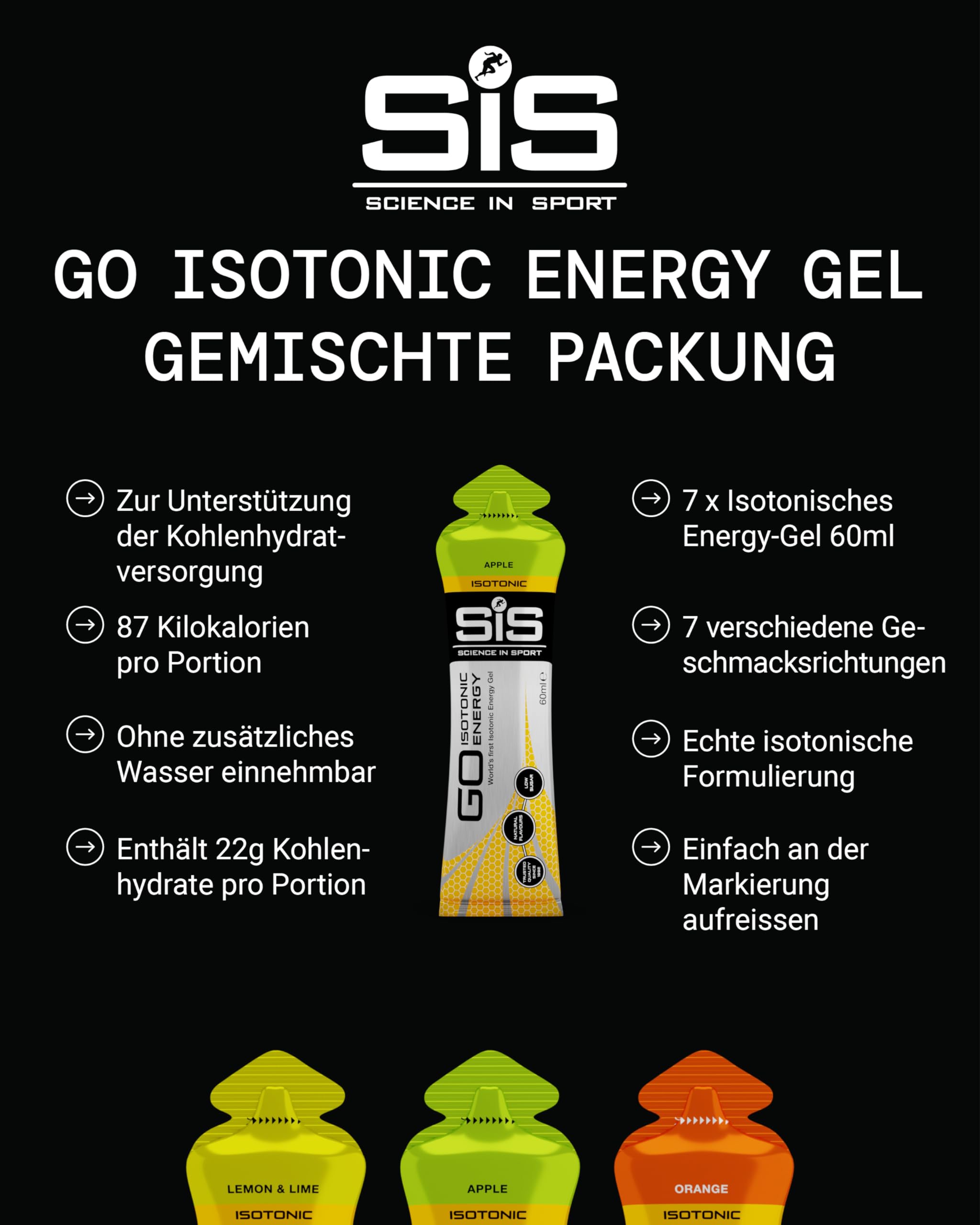 science-in-sport-go-isotonic-energy-gel-mixed-7-x-60-ml image 2