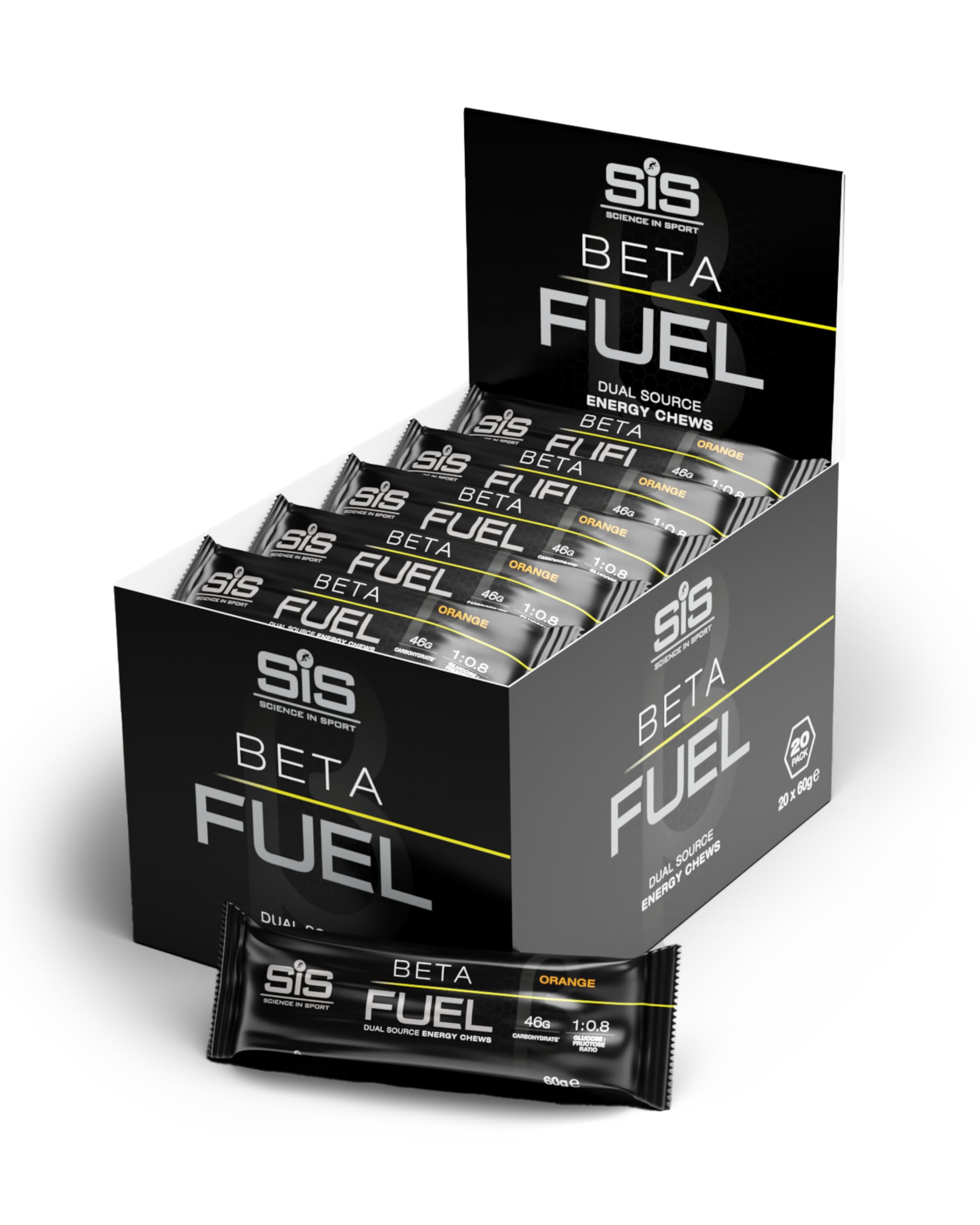 science-in-sport-beta-fuel-energie-kaubonbons-20-x-60g-orange-mit-45g-kohlenhydr image 1