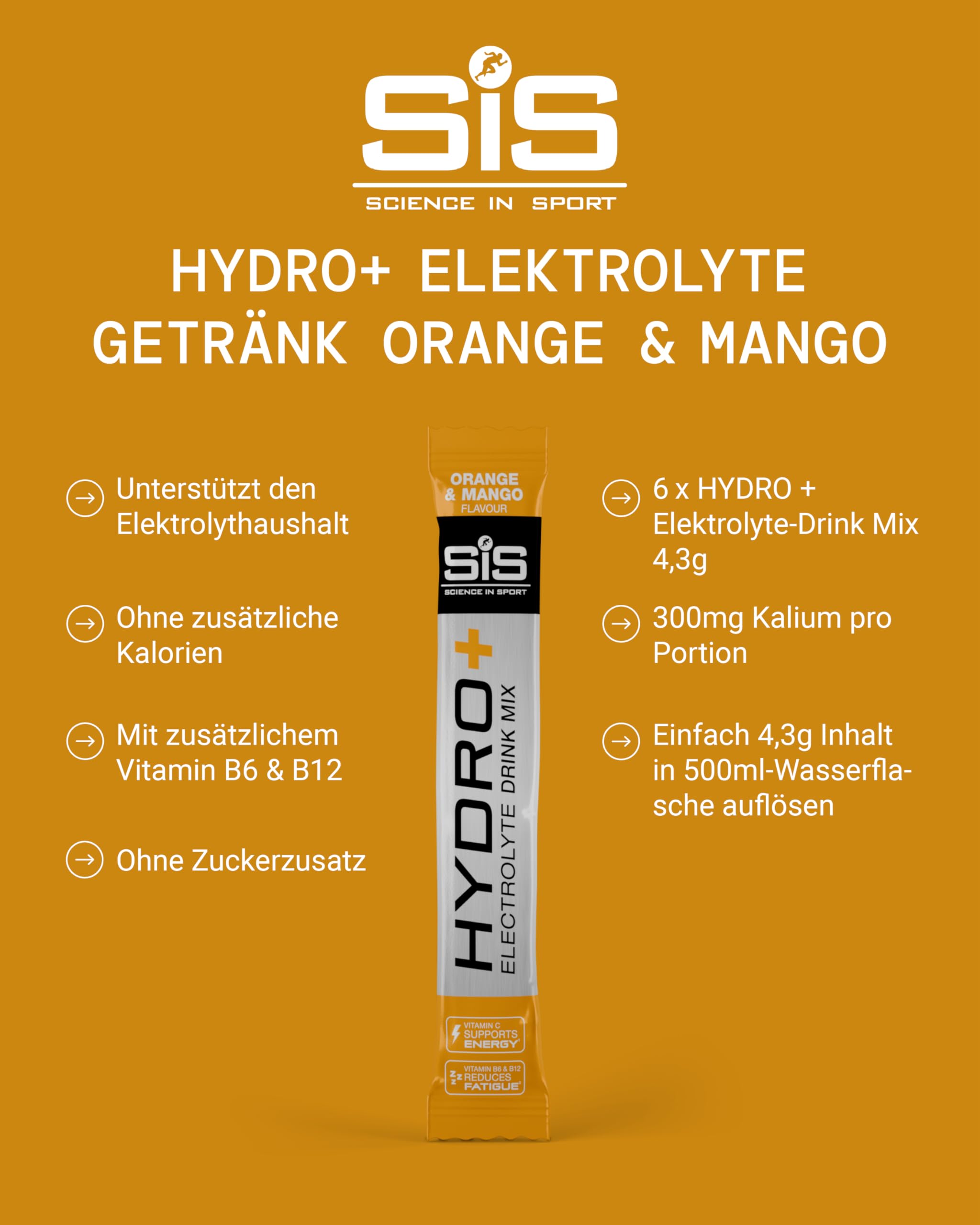science-in-sport-hydro-elektrolyt-getr-nkepulver-6-beutel-orange-mango-mit-5-ele image 2
