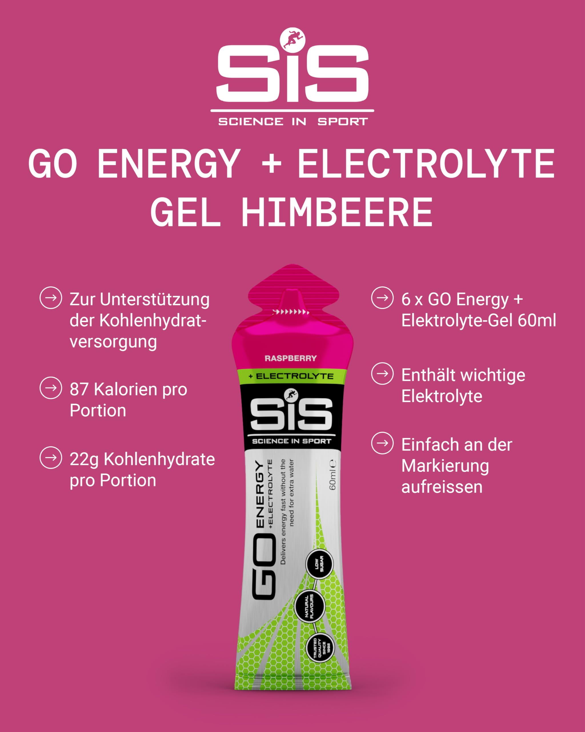 science-in-sport-go-energy-elektrolyt-gels-6-x-60-ml-himbeere-22-g-kohlenhydrate image 2