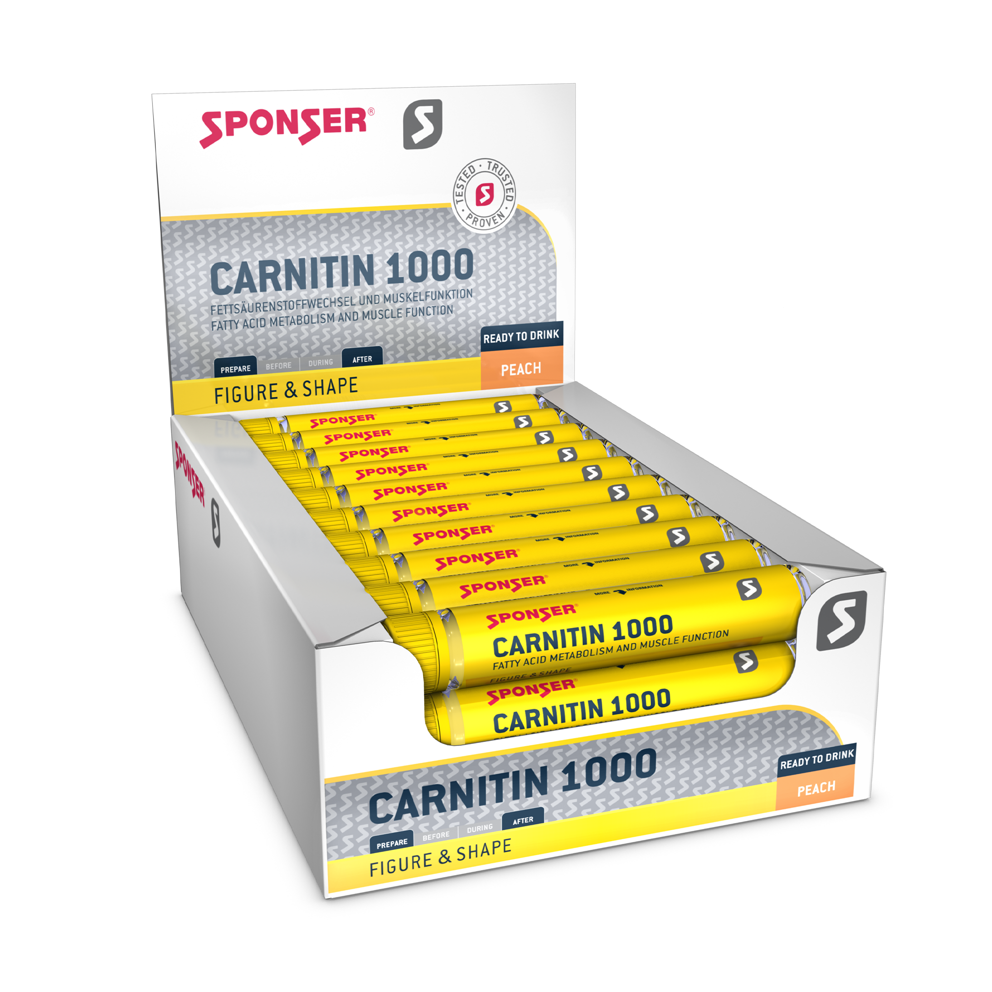 sponser-carnitine-1000-trinkampulle-peach image 2