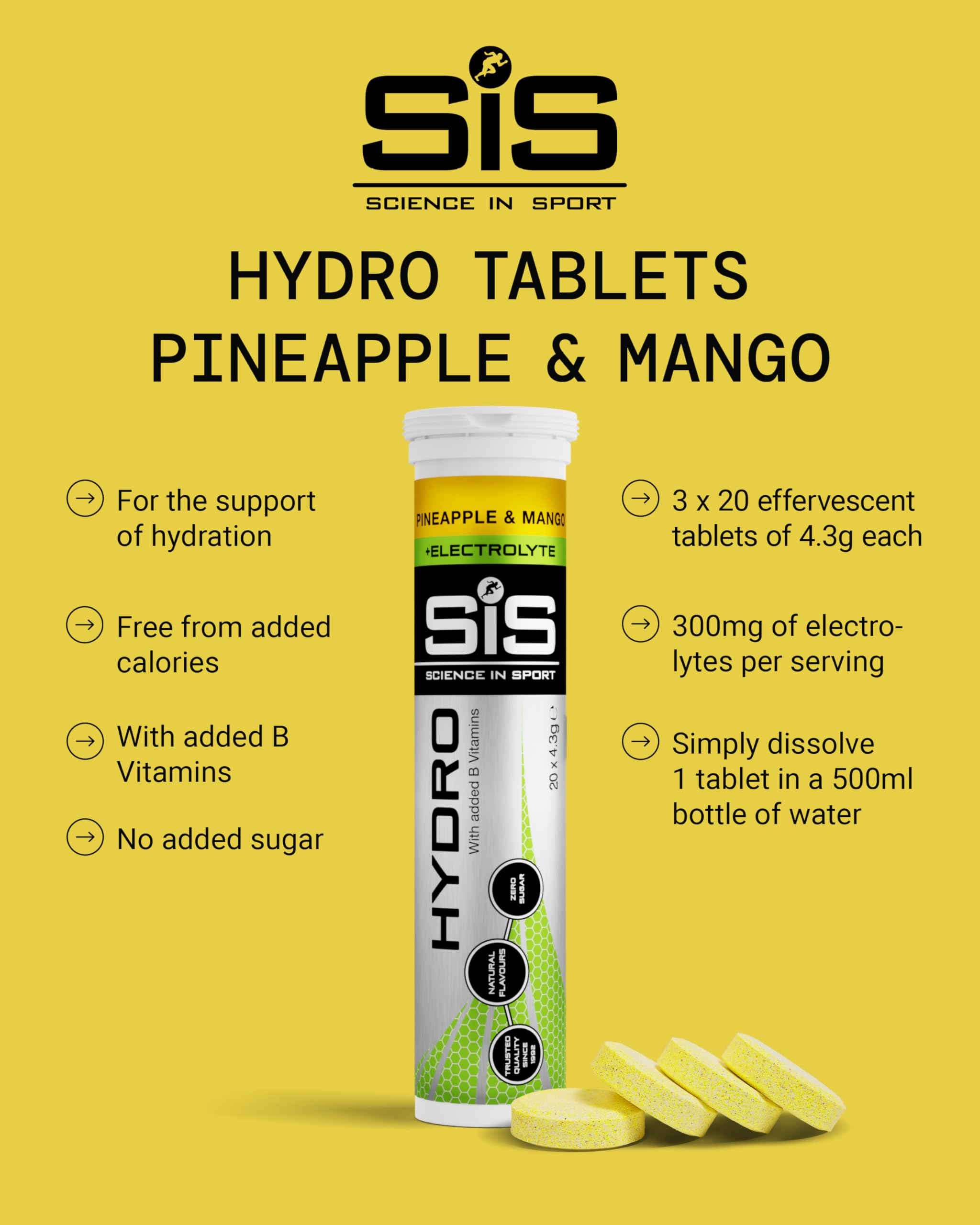 science-in-sport-hydro-tabletten-3-x-20-brausetabletten-ananas-mango-zucker-und- image 2