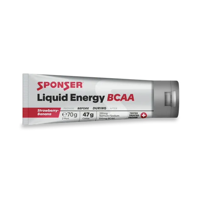 sponser-liquid-energy-bcaa-energie-gel-strawberry-banana-tube image 1