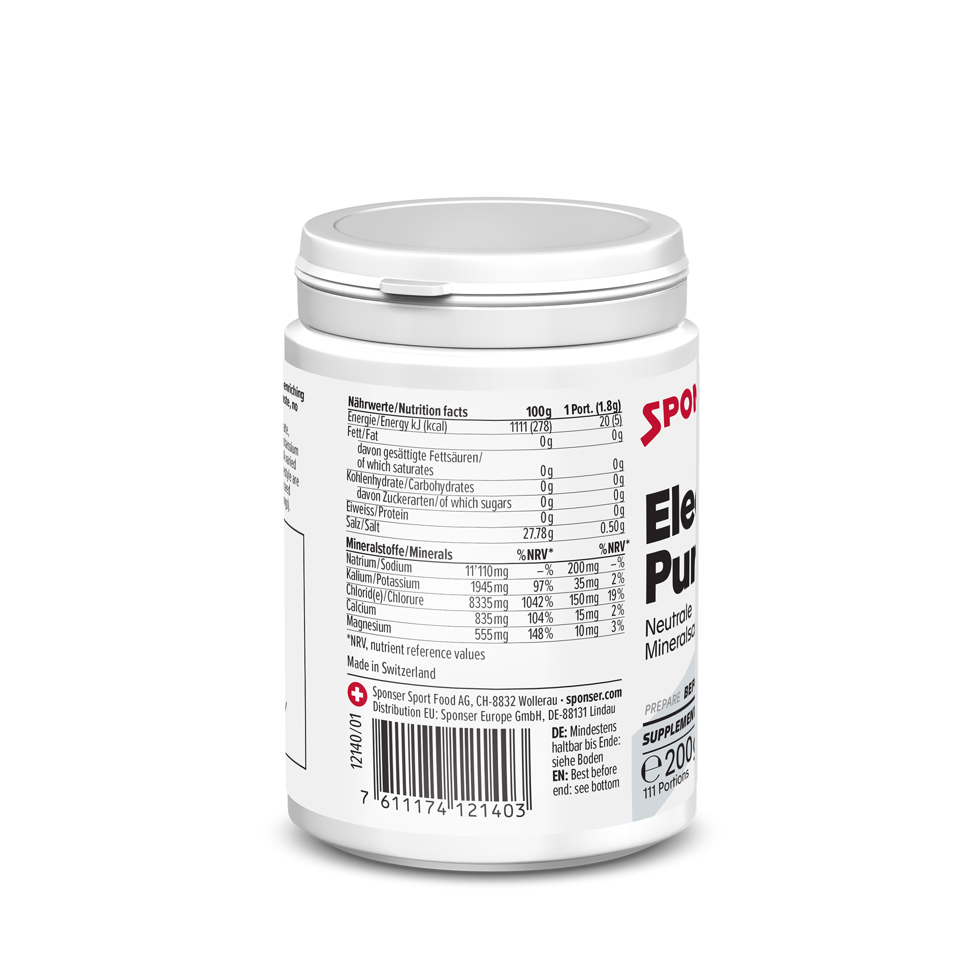 sponser-electrolytes-pure-getr-nkepulver-geschmacksneutral image 2